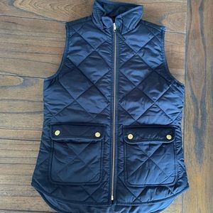 J.Crew navy puffer vest - never worn XXS